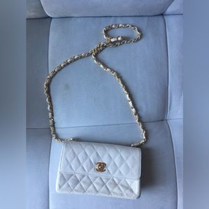 Vintage Chanel Crossbody in gold hardware